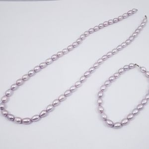 14 kt pearl necklace set
